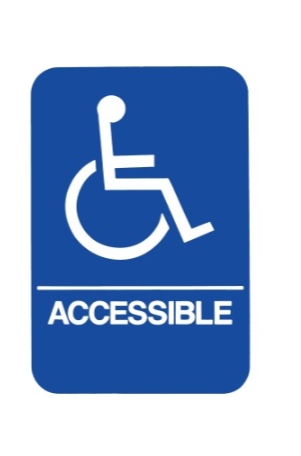HS 9070 06 - ADA Sign with Braille Translation